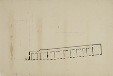 217048 Plattegrond van de zolderverdieping van Paushuize (Kromme Nieuwegracht 39) te Utrecht; met het ontwerp van de ...